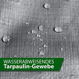 Floordirekt Abdeckplane 1,5 x 6 m Silber