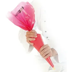 5x 1 Rolle Spritzbeutel "Hot" 3-lagig LDPE für heiße Füllungen bis 90°C