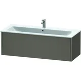 Duravit XViu Waschtisch-Unterschrank XV40280B190 121 x 40 x 48 cm, flannel grey seidenmatt, 1 Auszug, wandhängend, champagner matt