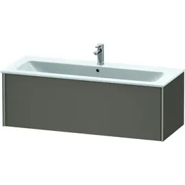 Duravit XViu Waschtisch-Unterschrank XV40280B190 121 x 40 x 48 cm, flannel grey seidenmatt, 1 Auszug, wandhängend, champagner matt