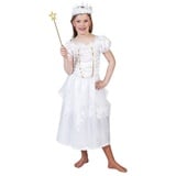 Funny Fashion Kostüm Prinzessin Kleid Samira für Kinder - Weiß Gold weiß 104