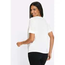 Classic Basics Sieh an! Kurzarm-Shirt in ecru-goldfarben | Gr.: 48