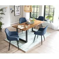 SalesFever Essgruppe, 5 tlg. 160 cm | Bezug Strukturstoff