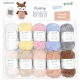 120 Häkelgarn Funny Mini Pastell 10 St.
