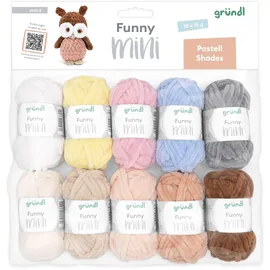 120 Häkelgarn Funny Mini Pastell 10 St.