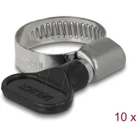 DeLock Schlauchschelle 19450 Edelstahl Kunststoff Bündel-Ø (min.) 16mm Bündel-Ø