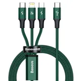 Baseus Rapid Series 3in1 USB-C For M+L+T 20W 1.5m (Green –