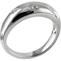 FIRETTI Fingerring FIRETTI "Schmuck Geschenk Silber 925 Damenring Ring Sterne" Gr. 52, silberfarben, kristallweiß, Fingerringe, Damen, 52, Silber 925 (Sterlingsilber), 2,8mm, Fingerring, mit Zirkonia (synth.)