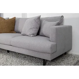 VCM Sofa Stoff 3-Sitzer Grau