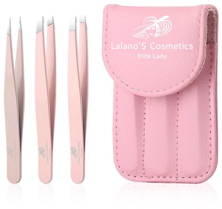 Lalano`S Cosmetics Pinzette »Deluxe- Pinzetten Set«, Maniküre Pediküre Set, 4-tlg., 3 Pinzetten, Etui