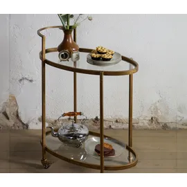 Woood Bartisch Push Trolley 67 x 35 x 86 cm Gold