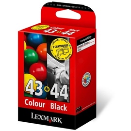 Lexmark 43XL schwarz + 44XL CMY (80D2966)