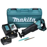 Makita DJR 187 RTK Akku Reciprosäge 18 V Brushless + 2x Akku 5,0 Ah + Ladegerät + Koffer