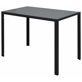 vidaXL 7tlg. Esstisch Set Schwarz und Weiß