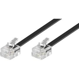 goobay 68530 Telefonkabel RJ11 Stecker auf RJ45 - Telefon-anschlusskabel, Rj11-rj45, Schwarz