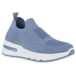 Damen Slip Ons in Blau