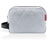 Reisenthel cosmeticpouch M rhombus light grey - Kulturbeutel für Kosmetik, Ladekabel und persönliche Gegenstände