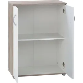 Arthur Berndt Mehrzweckschrank Knut 2-türig 60 x 83 x 35 cm Eiche weiß