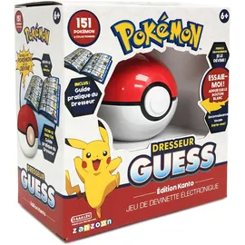 Bandai Namco Entertainment Bandai – Pokémon – Trainer Guess Kanto – Pokéball – Elektronisches Spiel – spricht Französisch – 80598