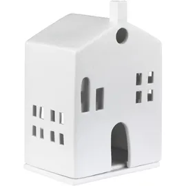 räder Teelichthalter Lichthaus Porzellan Weiß