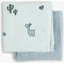 Done by Deer Swaddle 2er-pack Gots Lalee - Blue - One Size