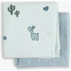 Done by Deer Swaddle 2er-pack Gots Lalee - Blue - One Size