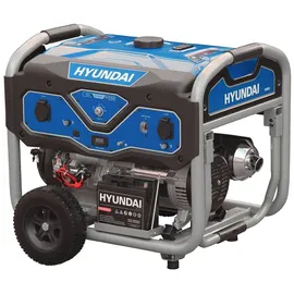 Hyundai Benzin Generator BG55053 (5.5 kW, 2 x 230V + 1 x 12V, Elektrostart, 15 PS)