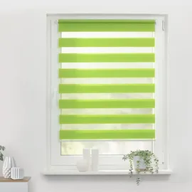 Lichtblick Duo Rollo / Doppelrollo Klemmfix 100 x 150 cm grün