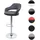 MCW Barhocker F16 45 x 45 x 100 cm Grau/Schwarz