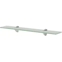 vidaXL Wand Regal Glasregal Glasboden Glasablage Badregal Mattiert 60x10 cm 8 mm
