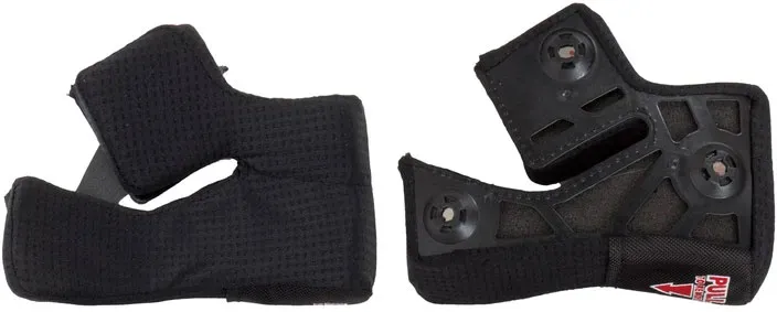 Bell Race Star/Pro Star, Wangenpolster 1fache-Dichte - Schwarz - 60 mm