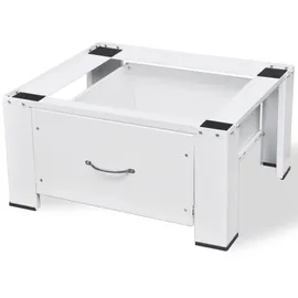 vidaXL Untergestell für Waschmaschine mit Schublade Weiß