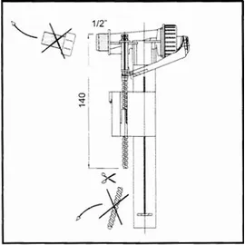 Wisa 70 Universal Füllventil Mehrfarbig