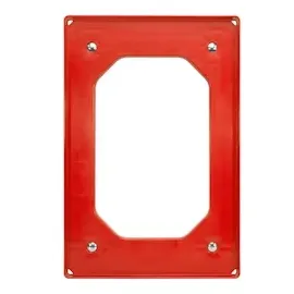 Logiplast 6 Stück Bäckerkisten 600 x 400 x 230 mm + 1 Transportroller in Rot