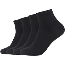 s.Oliver 4er Pack Quarter Socken Schwarz 39-42