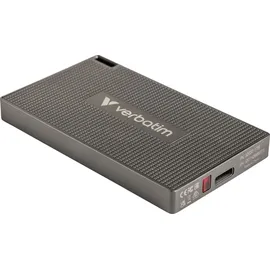 Verbatim 32031 Externes Solid State Drive 1 TB, bis zu 2000 MB/s Lesen und 1750 MB/s Schreiben, Externe Festplatte USB 3.2 Gen 2, für Mac, PC, Smartphone &