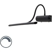 QAZQA Design Wandleuchte schwarz 32 cm inkl. led mit Dimmer - Tableau