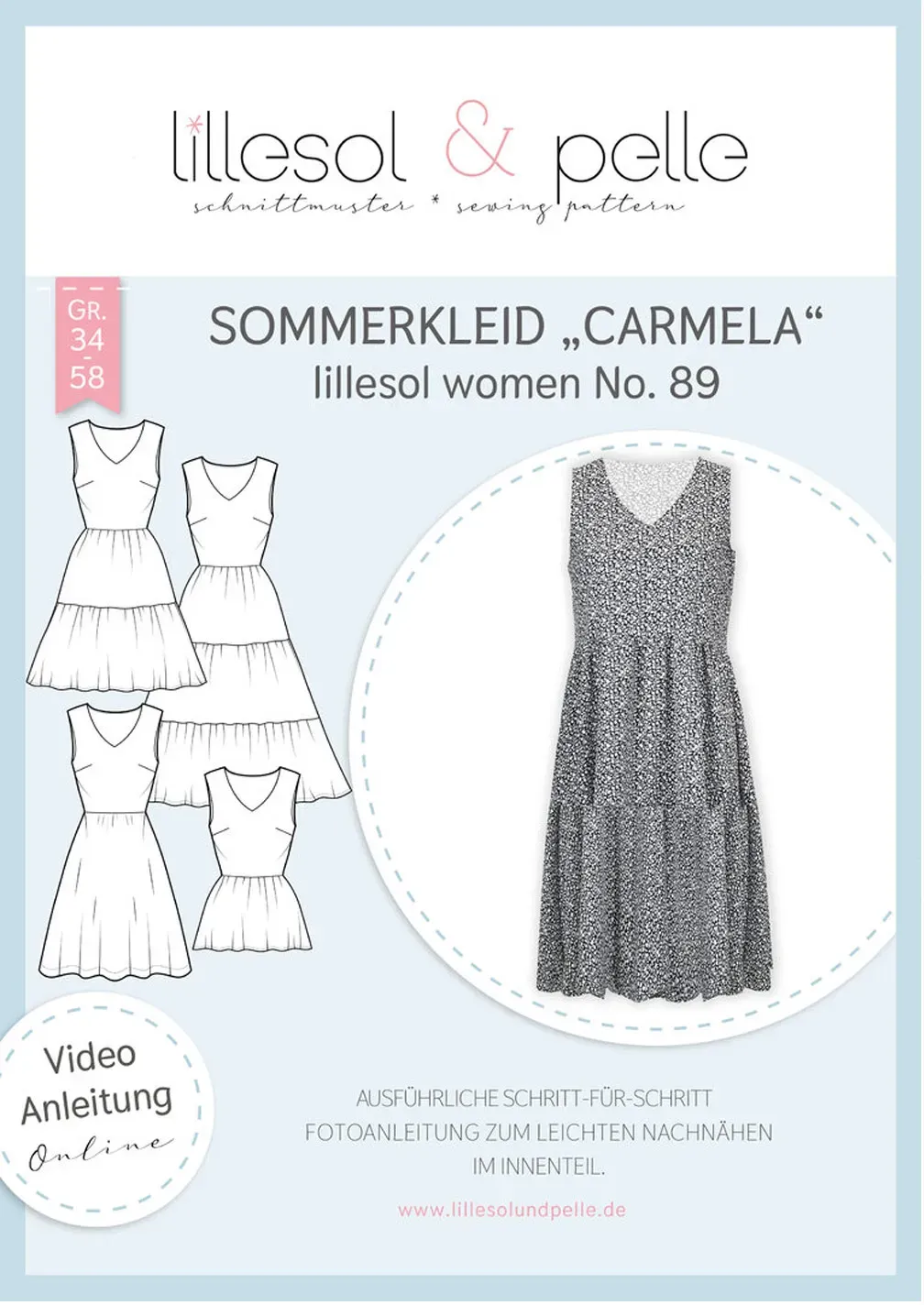 Lillesol Women Papierschnittmuster No. 89 Sommerkleid Carmela