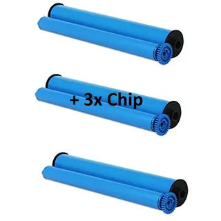 ttrecycling 3X Kompatible Faxrolle Ink-Film für Philips Magic-5 Inkfilm PFA-351