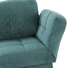 Nehl Liege Greta Mikrofaser 182 x 79 x 86 cm Türkis/Petrol mit Schlaffunktion