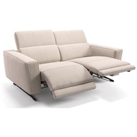 Sofanella 2-Sitzer Sofanella Stoffgarnitur ALESSO 2-Sitzer Couch Relaxsofa in Creme