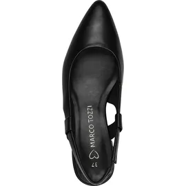 Marco Tozzi Damen Slingpumps mit Blockabsatz Vegan, Schwarz (Schwarz), 38 EU