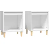 vidaXL Nachtschrank 40 x 35 x 50 cm Weiß
