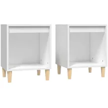 vidaXL Nachtschrank 40 x 35 x 50 cm Weiß