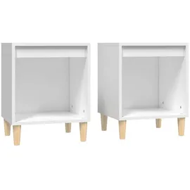 vidaXL Nachtschrank 40 x 35 x 50 cm Weiß