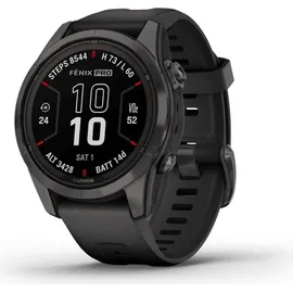 Garmin fenix 7S Pro Sapphire Solar schwarz/carbongrau