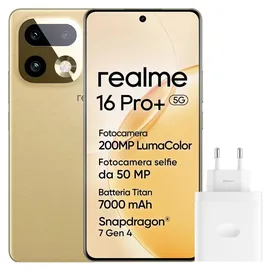 Realme 16 Pro+ 5G 12 GB RAM 512 GB Master Gold