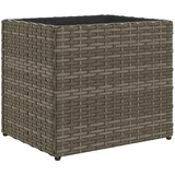 vidaXL Pflanzkübel Grau 36x30x32 cm Poly Rattan 2103875