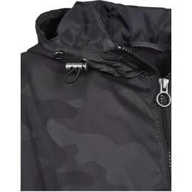 URBAN CLASSICS Ladies Camo Pull Over Jacket - Schwarz