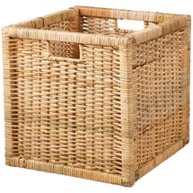 IKEA BRANÄS Korb Rattan 32 x 32 x 32 cm weiß